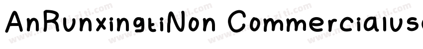 AnRunxingtiNon Commercialuse字体转换